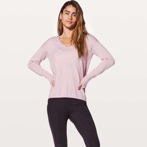 Lululemon Still Movement Sweater Heathered Petals sz 12